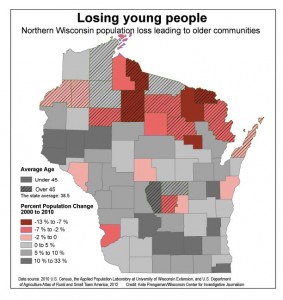 Click to enlarge: Wisconsin population changes Click to enlarge